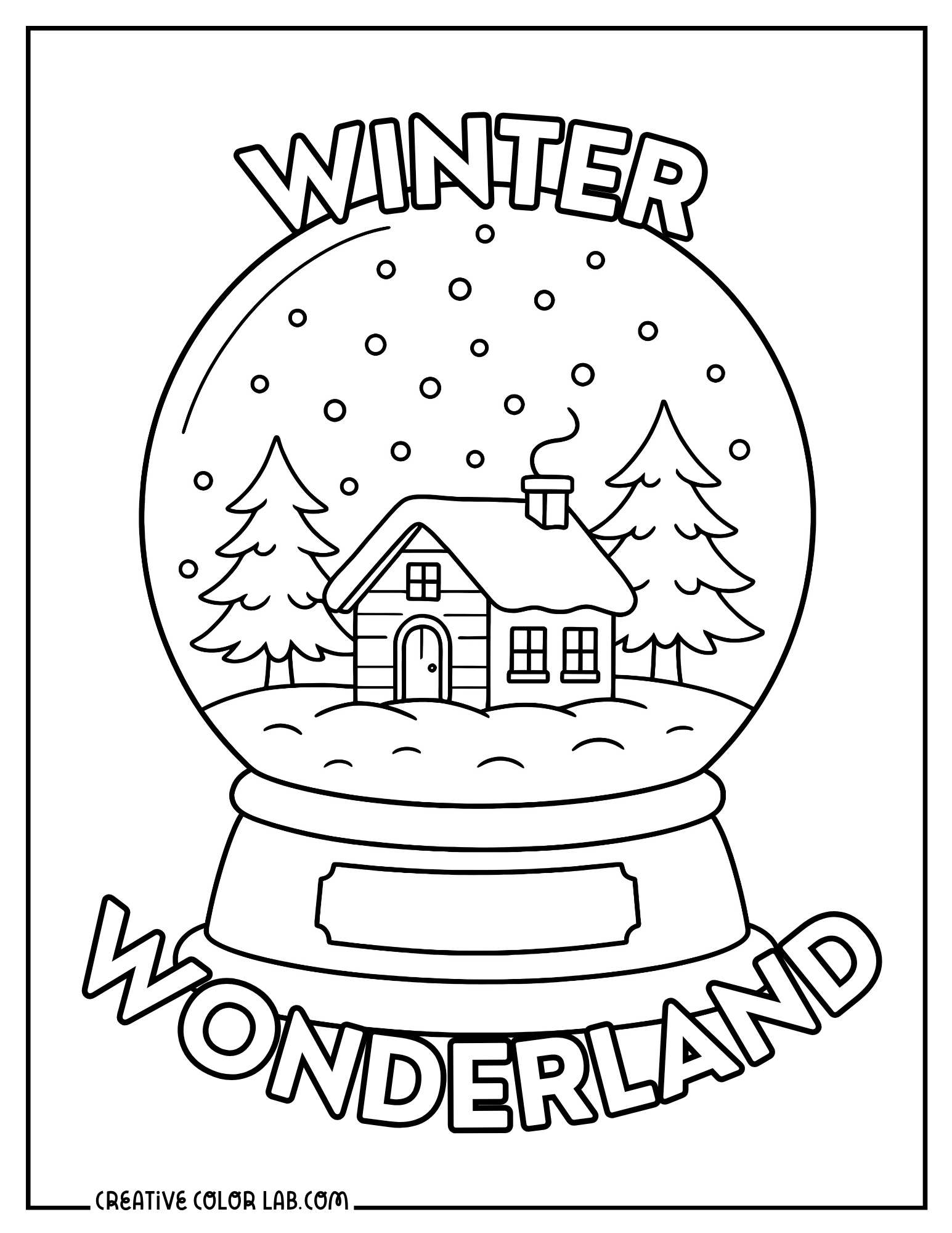 winter coloring pages | free pdf printables